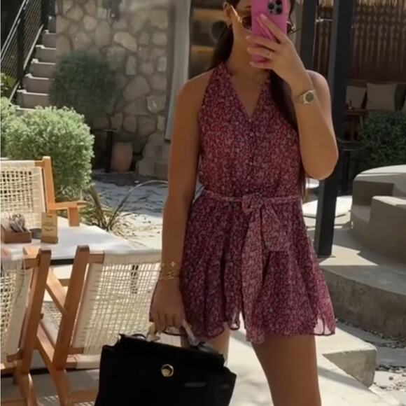 ZARA BLOGGER FAVORITE FLORAL PRINT MINI DRESS - Picture 5 of 14